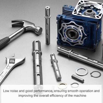 uxcell Output Double Shaft, 18mm Diameter, 164mm Length, Low Noise Alloy Steel Output Shaft with Gaskets S Ring Corner Pin for NMRV040 Worm Reducer - size: Double Shaft, style: 18mm Shaft, 164mm Length