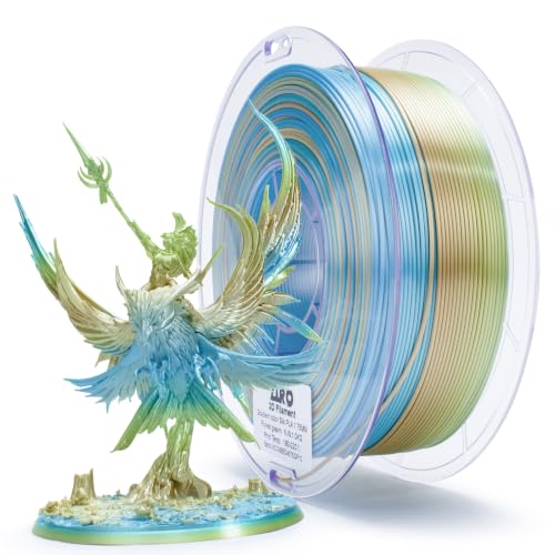 ZIRO 3D Printer Filament, Fast Color Change PLA 1KG Spool, Forest Gleam - color: Forest Gleam (Silky)
