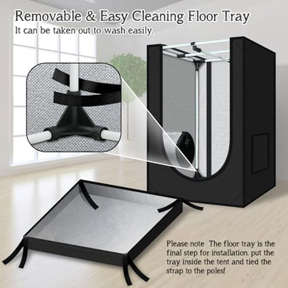 zazzy 2'x2' Grow Tent 24"x24"x36" Hydroponic Mylar Growing Tent - size: 24"x24"x36"
