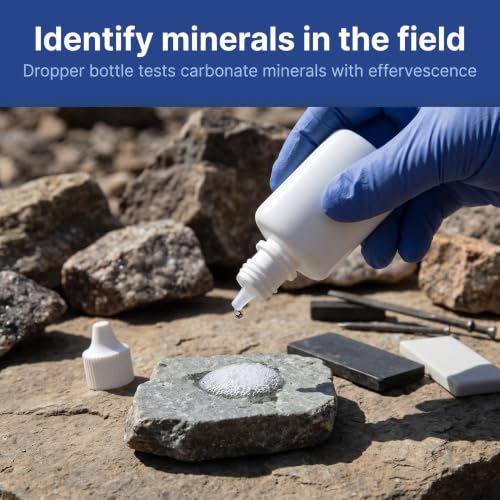 United Scientific™ Mineral ID Kit, 7 Piece Geology Rock Testing Tools