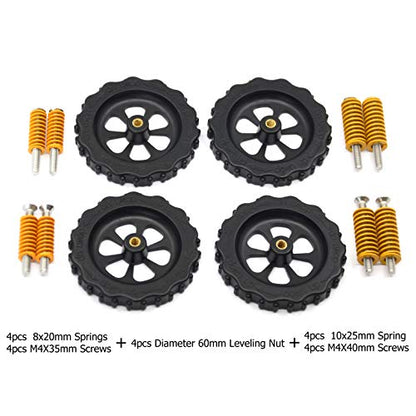 4PCS Upgraded Hand Twist Leveling Nut - style: 60mm-Plastic