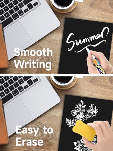 Acrylic Black Dry Erase Board with Stand - 8"x 6" - size: 8"W x 6"H (1 Pack)
