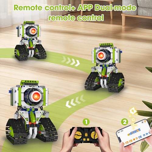 STEM Robotics Kit for Kids 8-14, 5-in-1 RC Building Set