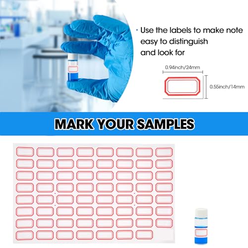 12PCS 4ml Clear Glass Small Vials with White Screw Caps & Plastic Stoppers - color: CLEAR, size: 4ml