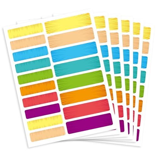Waterproof Removable Labels Name Stickers - 360Pcs Handwrite Labels for Water Bottles,Kids School Supplies,Camp Gears Daycare and Storage Bins - color: Comic