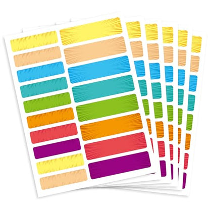 Waterproof Removable Labels Name Stickers - 360Pcs Handwrite Labels for Water Bottles,Kids School Supplies,Camp Gears Daycare and Storage Bins - color: Comic