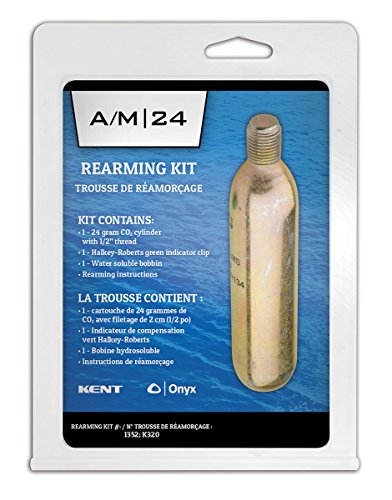 Onyx C02 Auto Manual PFD Rearming Kit, Metal Cartridge, 24 Grams