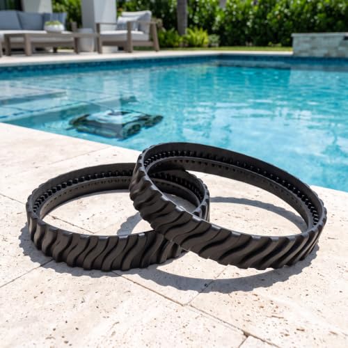 2Pcs Power Wheels Tires, Track Replacement Rubber Tires, Pool Cleaner Replacement Track Rubber Tire for MX8 MX6 Robotic Pool Vacuum Cleaners