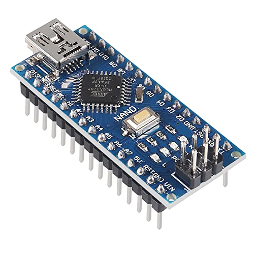 2-Pack Nano Board, D-FLIFE for Nano V3.0 ATmega328P CH-340 Development Board Without Cable Mini USB Port with PIN Headers Pin Unsoldered (Welding) - color: welding