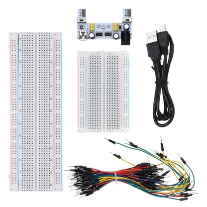 MECCANIXITY Breadboard Kit w/ 2 Power Supply Modules 830/400 Tie-Points Fun