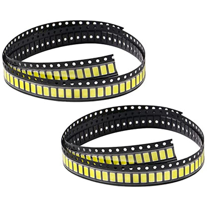 200pcs 5730 (5630) White SMD LED Diode Lights Chips (5.7mm x 3.0mm DC 3V 150mA 0.5W 50-55LM) Super Bright Lighting Bulb Lamps Electronics Components Indicator Light Emitting Diodes - size: 5730/5630 White