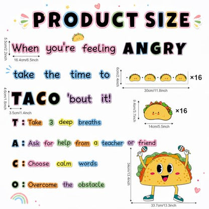 party greeting Taco Mexico Bulletin Board Set for Back to School Decoration - style: Taco