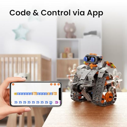 Sillbird Robot Building Kit with Remote Control STEM Gifts for Boys 8-13 - color: 3-orange