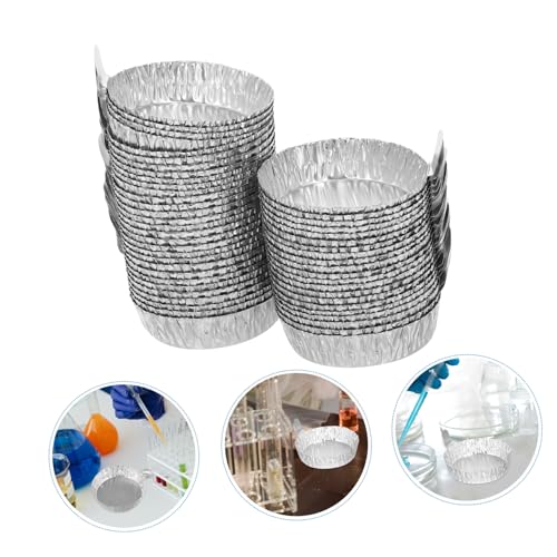 Angoily Aluminum Foil Weighing Dish, 50 Pcs Aluminum Weigh Boats