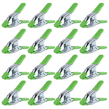 SWANLAKE 16-Piece 6 inch Spring Clamp, Heavy Duty Metal Spring Clamps, Backdrop Clips, 2.4 inch Jaw Opening - size: 6inch 16-Piece