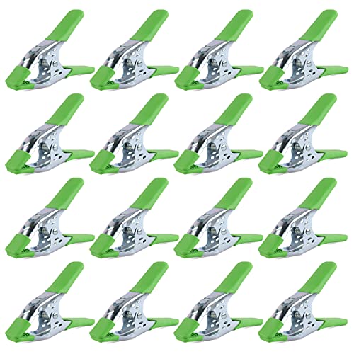 SWANLAKE 16-Piece 6 inch Spring Clamp, Heavy Duty Metal Spring Clamps, Backdrop Clips, 2.4 inch Jaw Opening - size: 6inch 16-Piece