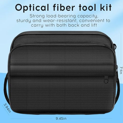 13 in 1 Fiber Optic Cleaning Tool kit with 400x Optical Fiber Microscope SC/LC Cleaning Pen 2.5mm 1.25mm Interface Cleaning Box with Replace core Fiber Optic Cleaner kit FTTH Clean Tool Kit