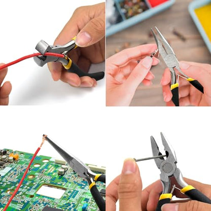 8Pieces 4.5 Inch Mini Pliers for Jewelry Making