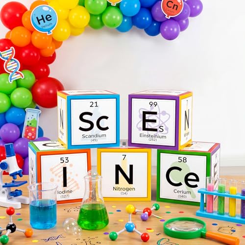 Ctosree 5 Pcs 12 Inches Large Science Party Decorations, Vivid - color: Vivid, style: Science