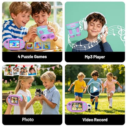 1000X Handheld Microscope for Kids 2.0" Screen 32GB Card Included - color: Purple