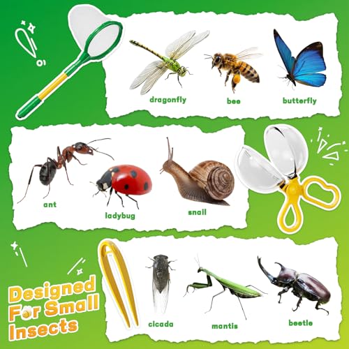 Kids Bug Catcher Kit Outdoor Explorer Set Educational Nature Toy Ages 3-12 - size: 378-3