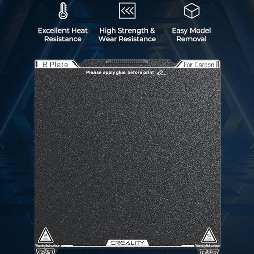 Creality K1C Texture PEI Build Plate Kit, 3D Printer Heat and Wear Resistance Textured PEI Spring Steel Plateform with Wipe Nozzle Design for K1C, K1 SE - size: K1C Texture PEI