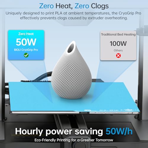 BIQU CryoGrip Pro Frostbite Plate for Kobra 3 Combo/Kobra 3 V2 3D Printer - color: Frostbite, size: Kobra 3