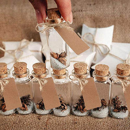 OurWarm 32 pcs 40ml Potion Bottles, Small Glass Bottles with Cork Lids - size: 32pcs - 40ml