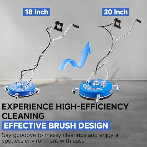 RIDGE WASHER 20’’ Pressure Washer Surface Cleaner with Dual Handle - size: 20 Inch