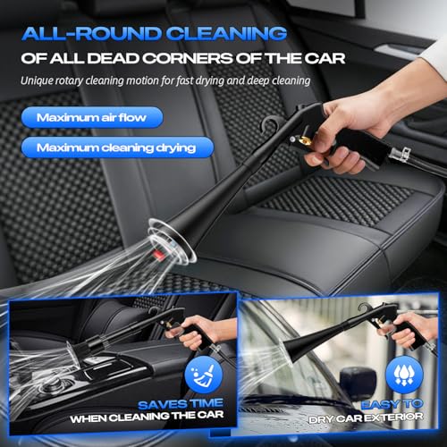 Car Cleaning Gun Detailing Interior Dryer Air Blow Gun, High Pressure Blower Gun, Car Detailing Kit Interior Cleaner, Car Detailing Tools for Car Quickly Blasts Dirt and Dust Works with Air