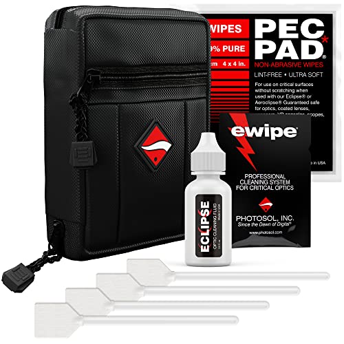 Photographic Solutions Digital Survival Kit - Type-1 (20mm) Sensor Swab, PEC-PAD Photo Wipes, E-Wipe Packet, Eclipse Optic Cleaning Fluid - Camera Cleaning Kit with Travel Bag - size: Type-1 (20mm)