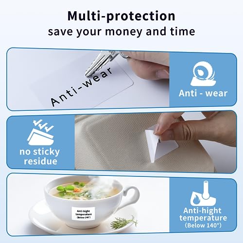 [2x1900 pcs] Phomemo 2 x 1.25 inch (50mm*32mm) Thermal Transfer Polypropylene Labels for Barcodes, Address, Compatible with Thermal Transfer Desktop Printers, 1 in Core 2 Rolls (White) - size: 2" x 1.25"