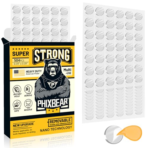PHIXBEAR Removable Adhesive Dots, No Trace Museum Poster Mounting Putty - size: Small-Standard