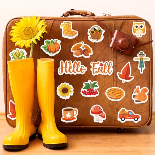 300Pcs Fall Foam Stickers, Cute Self-Adhesive Autumn Thanksgiving Stickers Foam Fall Pumpkin Maple Leaves Sticker Decorations for Home Office School Classroom DIY Art Craft Party Supplies - style: Fall