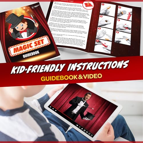 BLOONSY Magic Tricks for Kids Age 6-8, Magic Kit with Magician Costume