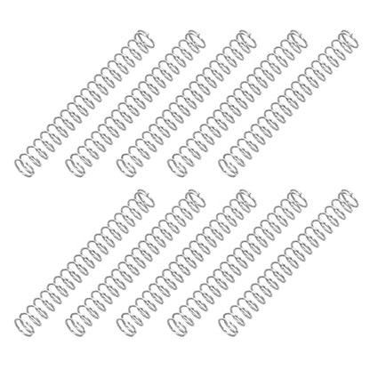 PATIKIL Compression Spring, 0.3mm Wire Dia x 3mm OD x 25mm L, 10 Pcs 304 Stainless Steel Mechanical Extension Small Springs Pen Springs Assortment Kit for Shop and Home Repairs - size: 0.3x3x25mm