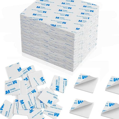 500PCS Double Sided Foam Tape, Super-Sticky Double Sided Adhesive Pads - size: 500Pack