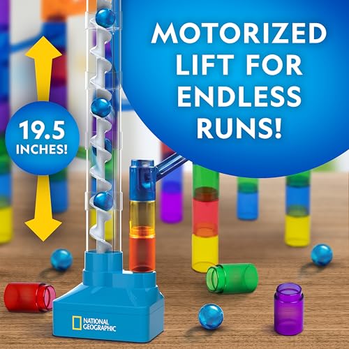 National Geographic Motorized Marble Run 150-Piece Building Set for Kids - style: 150-Piece Marble Run