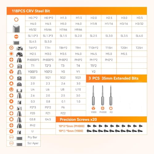 Precision Screwdriver Set, 150 in 1 Mini Screwdriver Set Tool, Red - color: Red, size: 150
