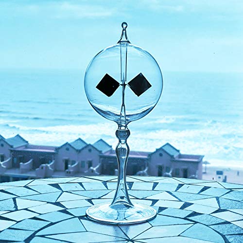 Large Transparent Solar Power Crookes Radiometer Sun Light Energy Spinning Vanes Windmill Gift Home - color: Transparent