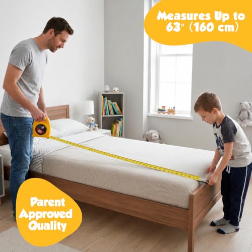 Small World Toys Kids Tape Measure: The Big Tape Construction Toy Pretend Play for Kids Age 3+, Kids Measuring Tape Toddler Tools, Educational Learning Toys for Boys Girls Great Gifts for Kids