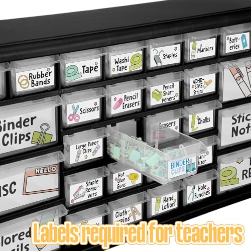 Frienda 84 Pcs 4 Sheet Classroom Toolbox Labels for Teacher,Cute - style: Cute