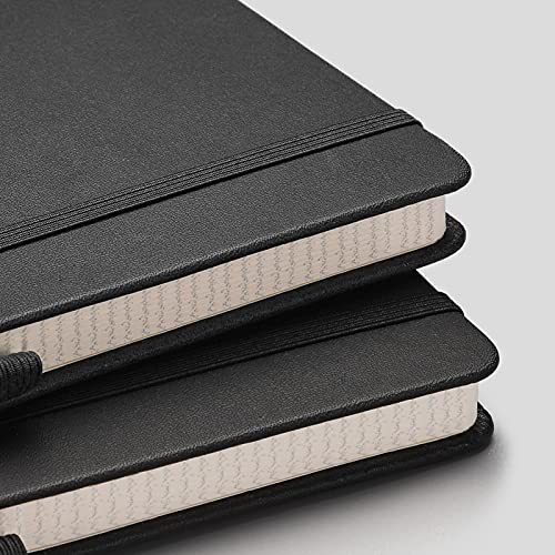 AHGXG Graph Paper Notebook, 384 Pages, 120GSM, A5 (5.7'' × 8.3'') - color: Blackblack, size: A5