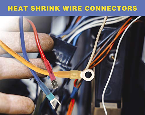 haisstronica 540PCS Heat Shrink Wire Connectors, 22-10 AWG, 30 Sizes
