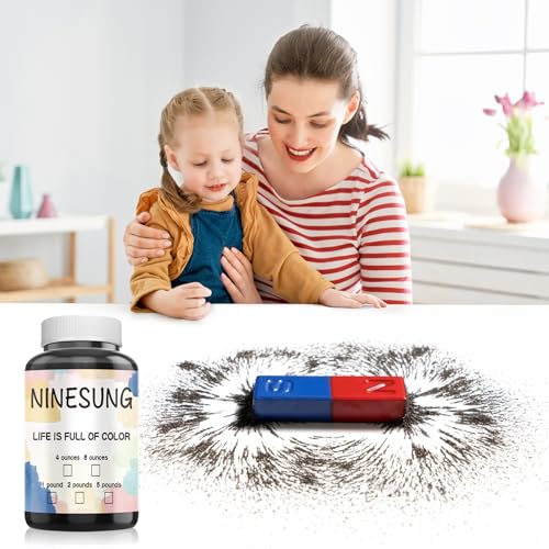 Iron Powder, Iron Filings, Iron Powder Filings Magnetic Power for Magnet Education and School Experiments Learning, 8 Ounce Iron Oxide Powder Shavings for Science - size: 8 Ounces