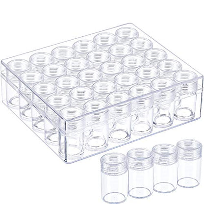 Blulu 30 Bead Container Lidded Small Box, 1.85 x 1 Inch - size: 1.85 x 1 Inch