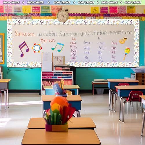 Containlol 118ft Bulletin Board Border Classroom Border, Music Style - style: Music Style
