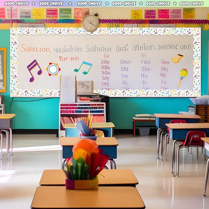 Containlol 118ft Bulletin Board Border Classroom Border, Music Style - style: Music Style
