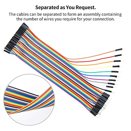 Breadboard Jumper Wires Kit, 2Pcs 830 Tie Points & 2Pcs 400 Tie Points & 120 Pcs Multicolor Jumper Wires for Electronics Projects