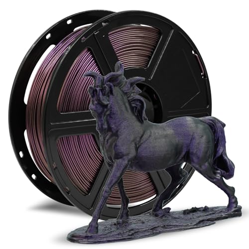 FLASHFORGE High Speed Chameleon PLA Multicolour Abyssal Purple, Max 500 mm/s Fast Printing, PLA Colour Shift Filament 1.75 mm, Changes Colour with Light and Angle, Top Notch Filament - color: Abyssal Purple